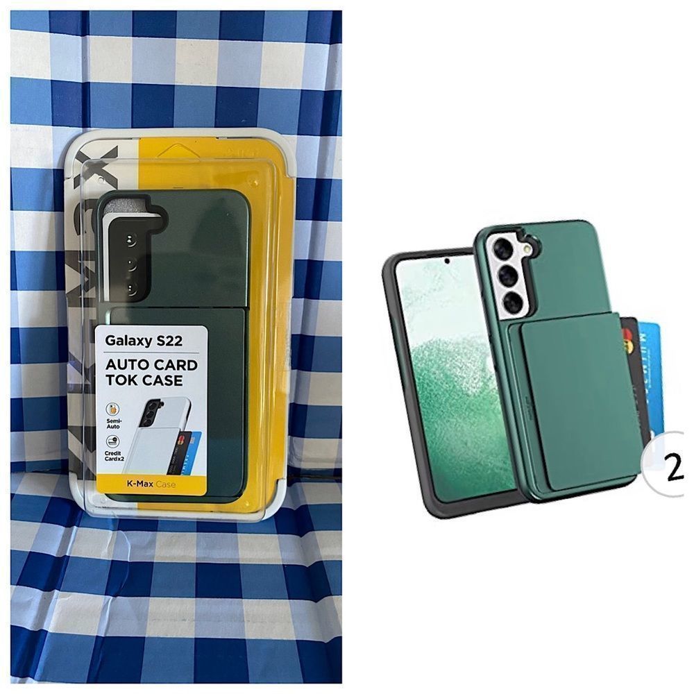 COPY - Samsung Galaxy S22, [Card Holder] [Shock-Resistant] Soft TPU